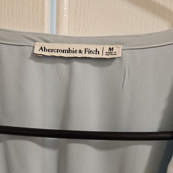 MOVING SALE! Abercrombie & Fitch Blue Chiffon Dress - Picture 2 of 3